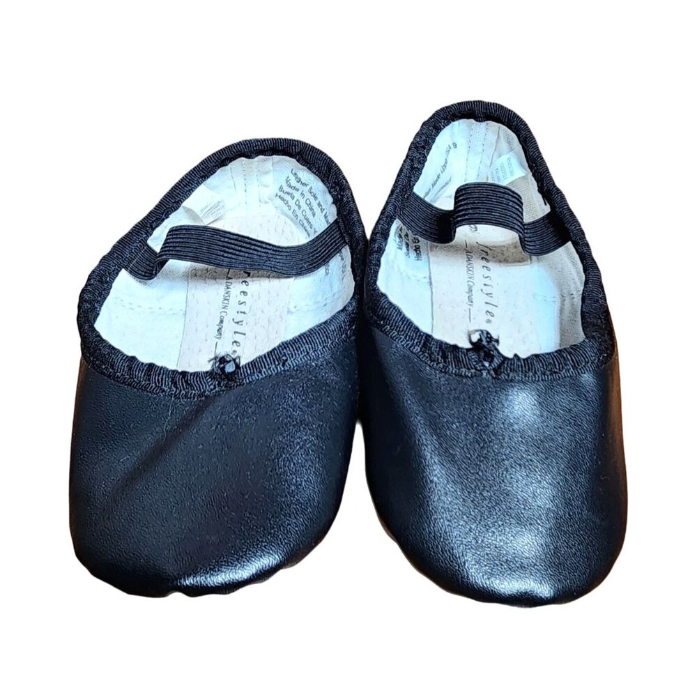 Girl's Freestyle Danskin Company Black Ballet Dance Shoes Slippers 9